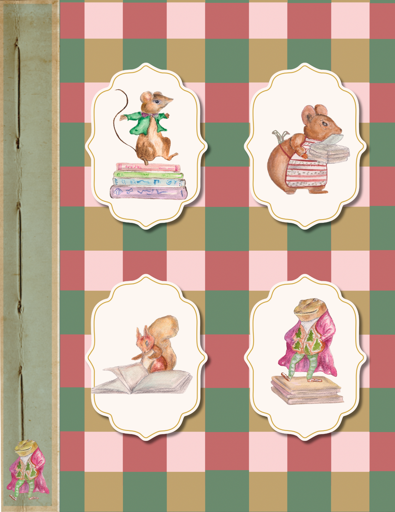 The Mice’s Winter Tales Greeting Card