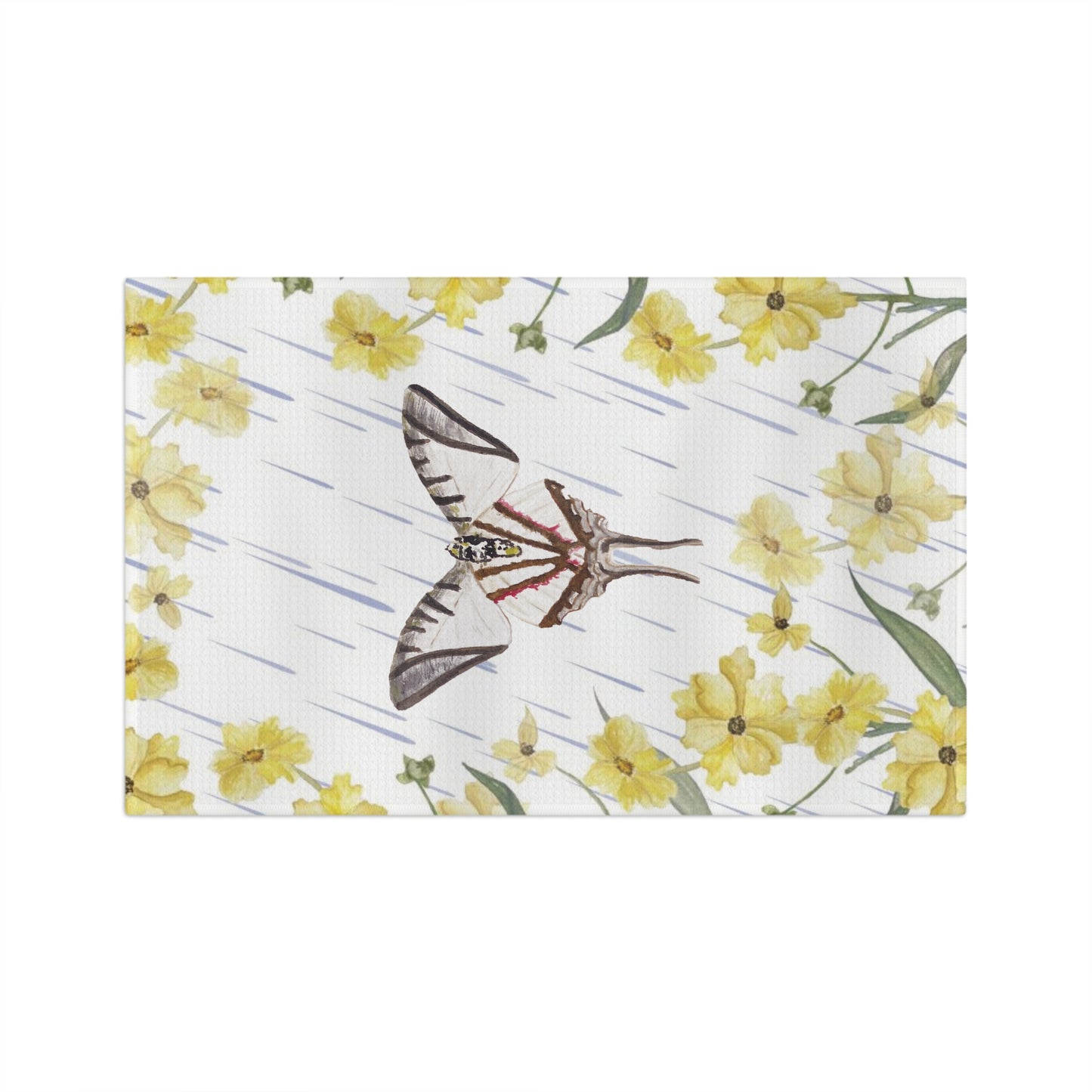 Rainy Days Moth Microfiber Tea Towel