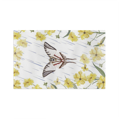 Rainy Days Moth Microfiber Tea Towel