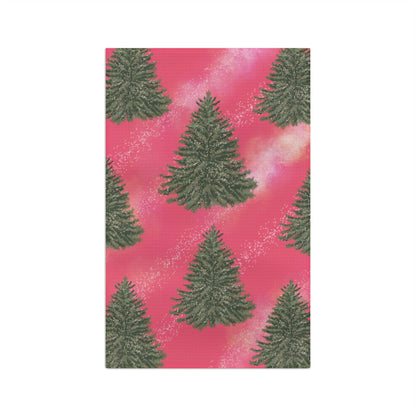 Christmas Tree Nebula Microfiber Tea Towel