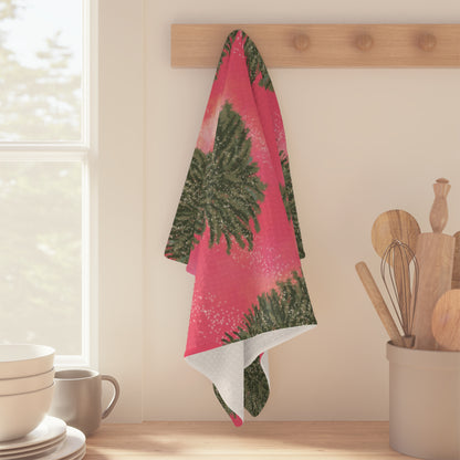 Christmas Tree Nebula Microfiber Tea Towel