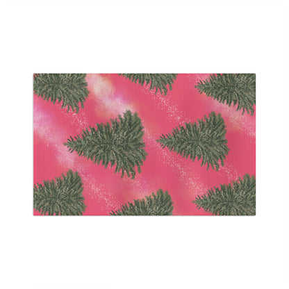 Christmas Tree Nebula Microfiber Tea Towel