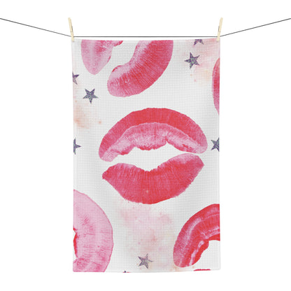 Kiss Kiss Microfiber Tea Towel