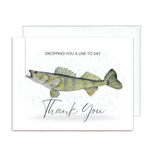 Walleye Thank You Greeting Card