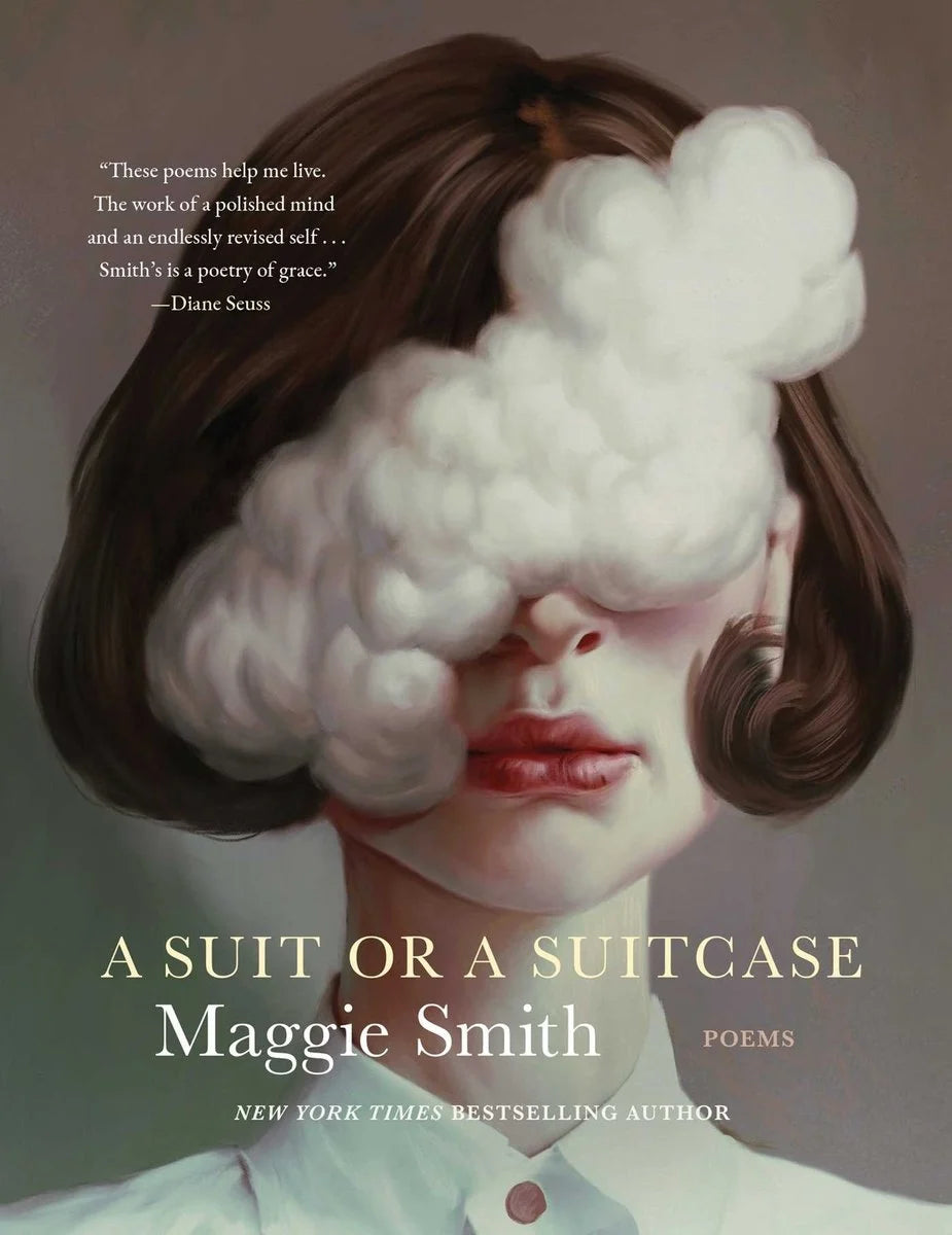 Book cover of A Suit or a Suitcase by Maggie Smith, a contemporary poetry collection exploring identity, change, and self-reflection