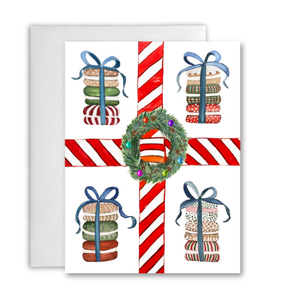 Macarons Christmas Greeting Card