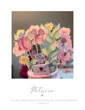 Load image into Gallery viewer, DIY Printable Floral Cake Topper Bouquet
