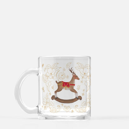 Christmas Deer Glass Mug