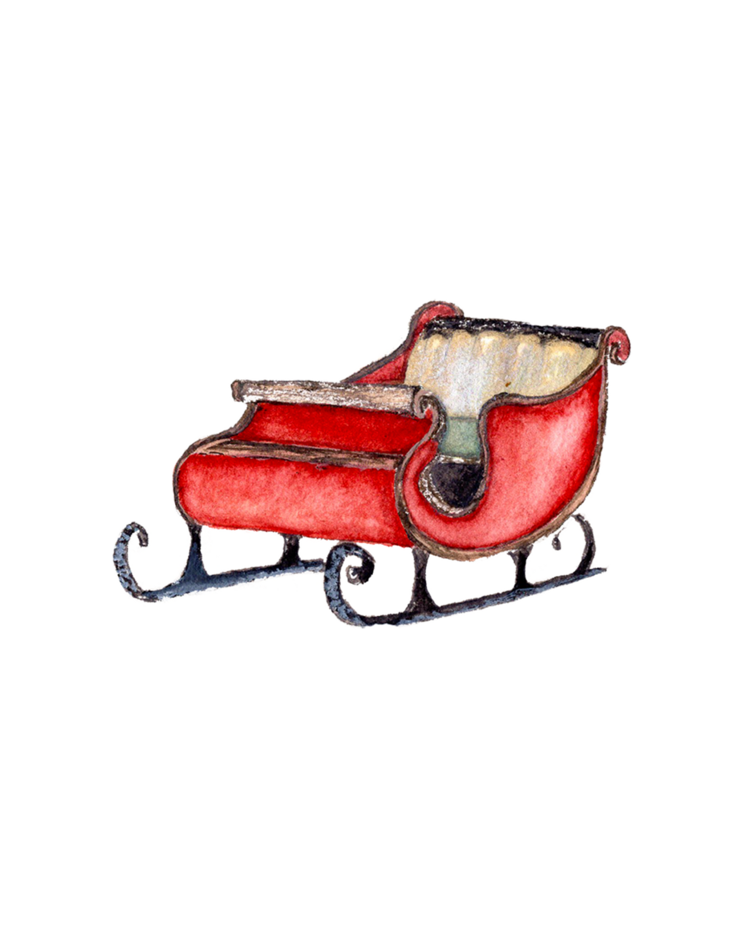 Christmas Sleigh Art Print