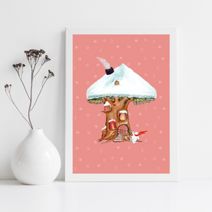 Elf Tree Art Print