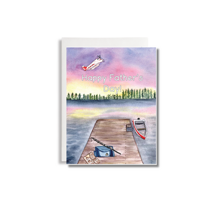 Fathers Day Dock Greeting Card