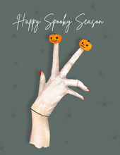 Load image into Gallery viewer, Pumpkin Fingers Greeting Card
