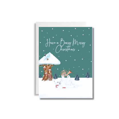 Beary Merry Christmas Greeting Card