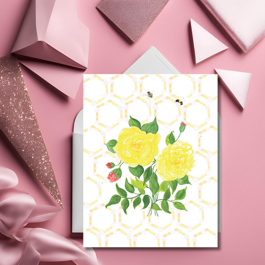 Mother's Day Greeting Card- Rose