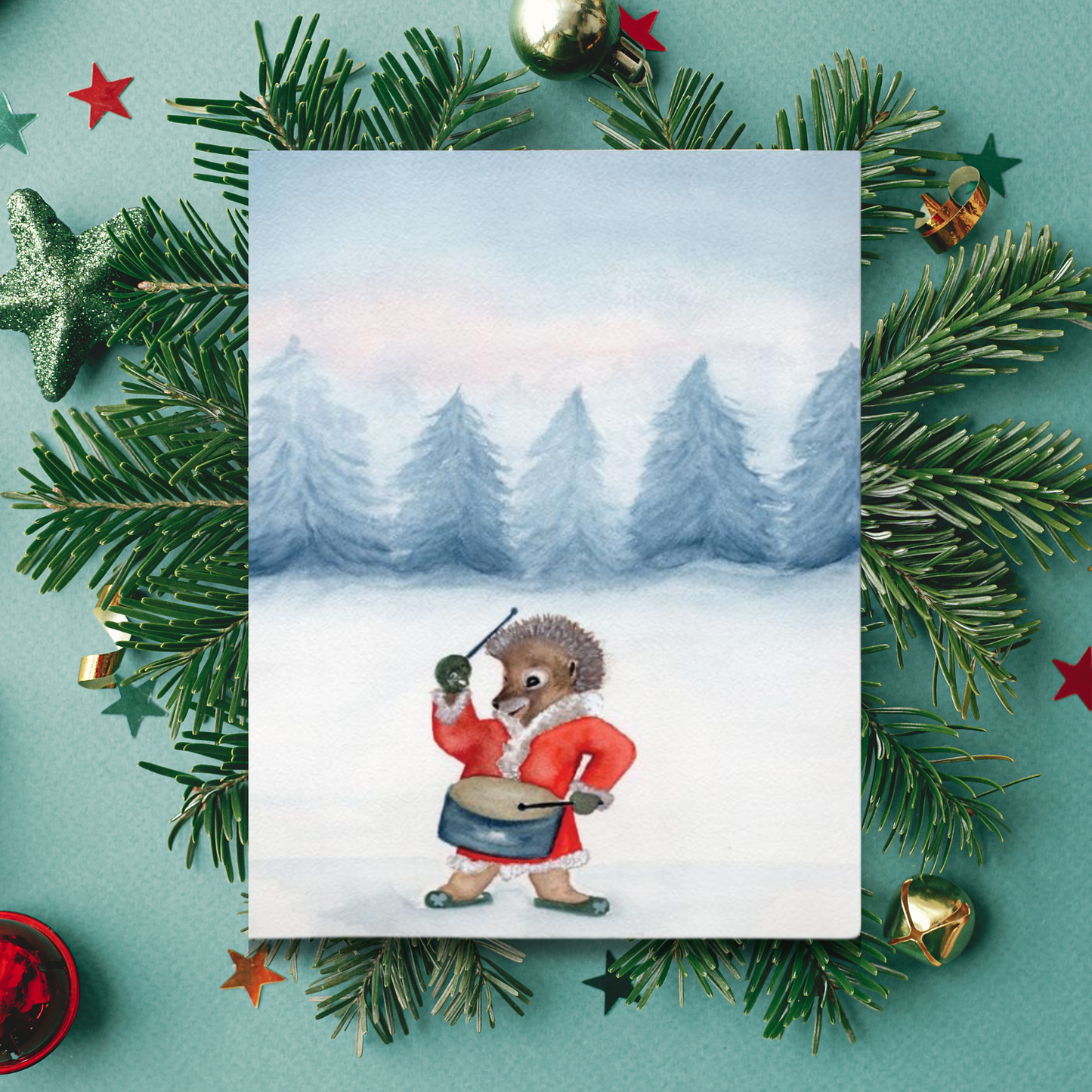 Rocking Christmas Greeting Card