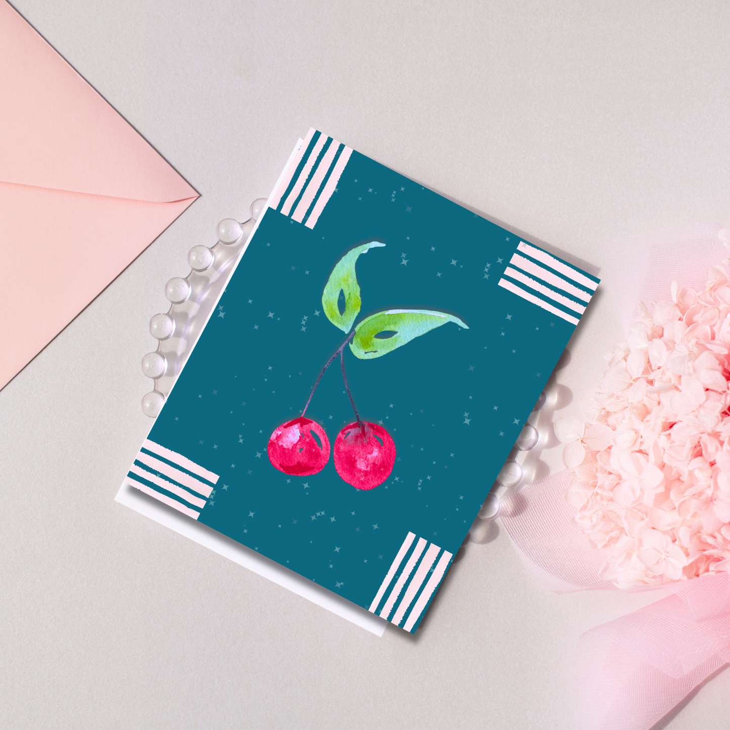 Cherry Greeting Card