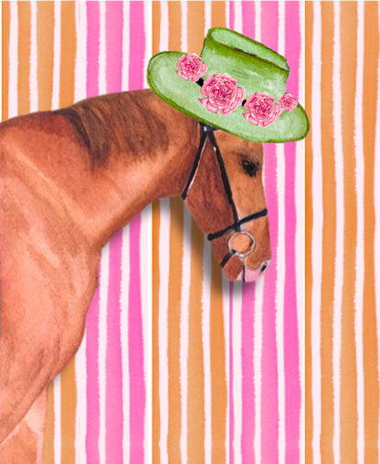 Horse Racing Greeting Card