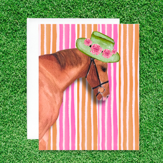 Horse Racing Greeting Card