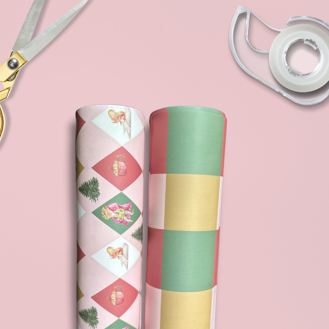 Yuletide Plaid Wrapping Paper