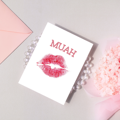 Muah Greeting Card