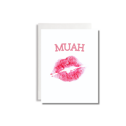 Muah Greeting Card