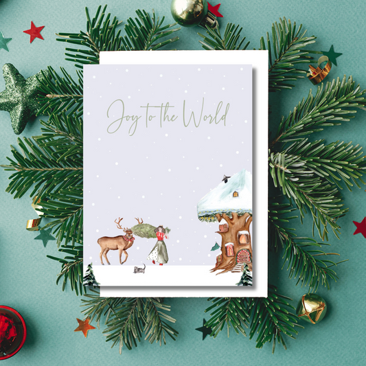 Joy to the World Greeting Card