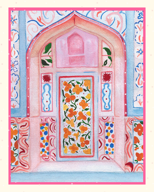 Pink Door Art Print