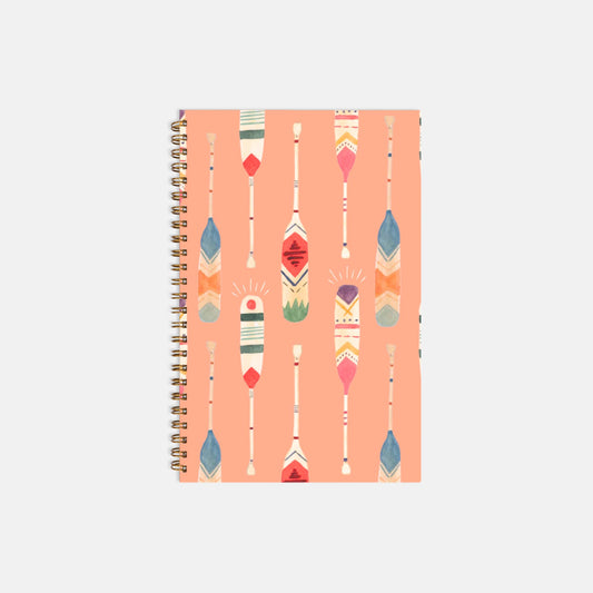 Pink Oar Spiral Notebook by Patricias 