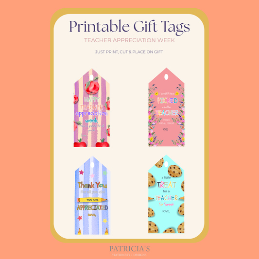 Printable Teacher Gift Tags
