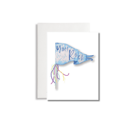 You Rock Pennant Greeting Card