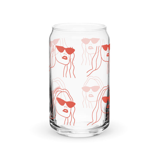 Sunglasses Ice Coffee Glass