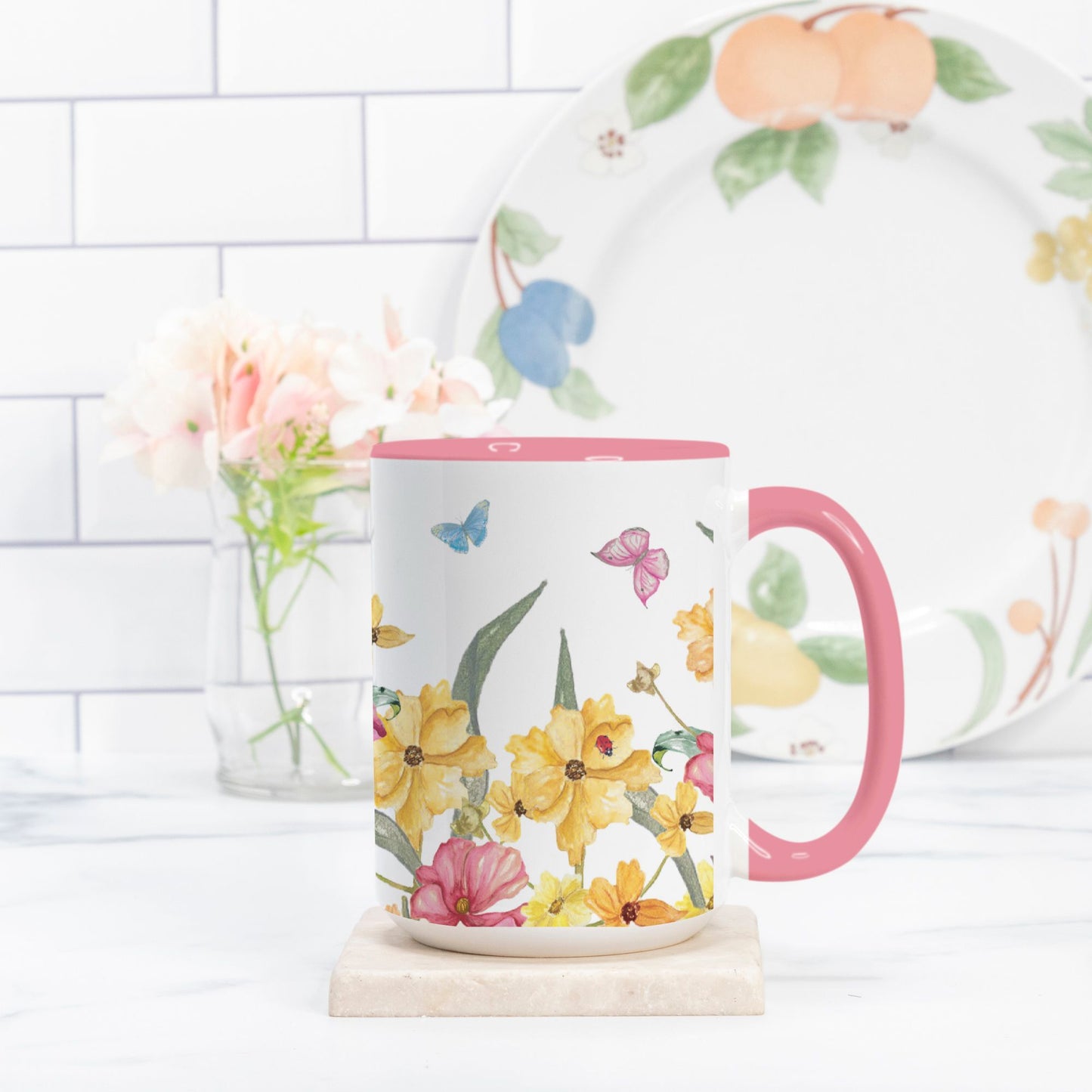 Butterfly Kisses & Sunny Sips Mug