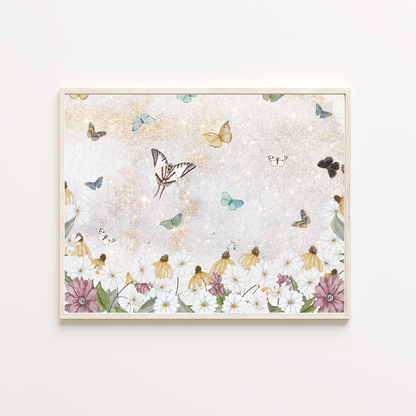 Butterfly Garden Art Print