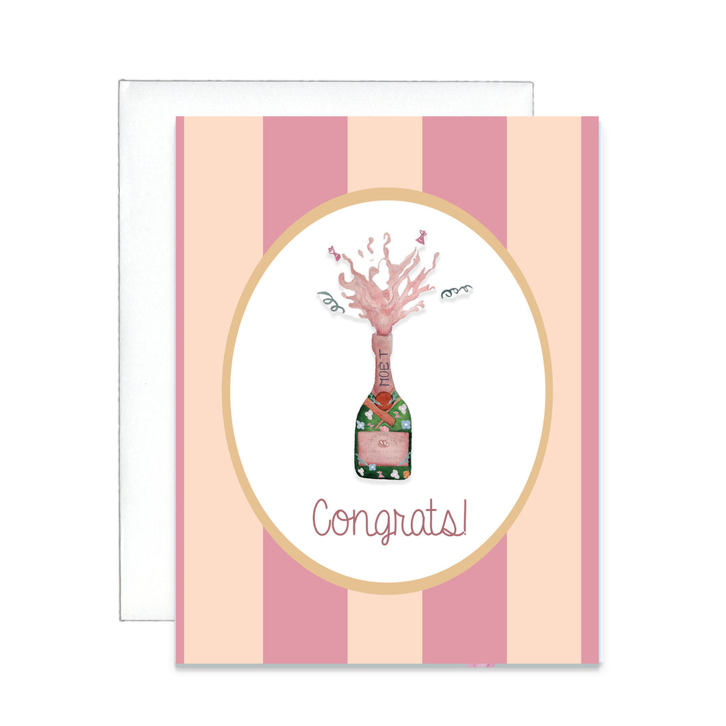 Congrats Champagne Greeting Card