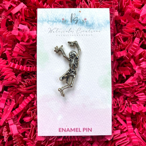 Skeleton Enamel Pin