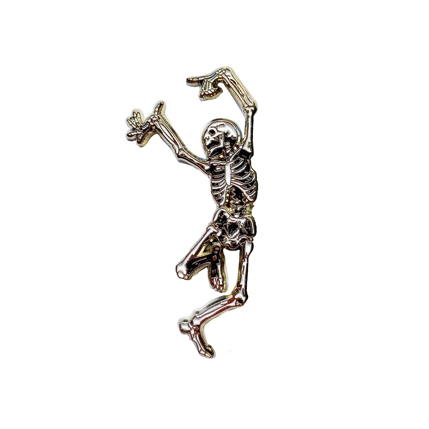 Skeleton Enamel Pin