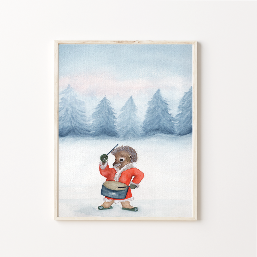 Rocking Christmas Art Print