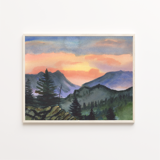 Smoky Mountain Art Print