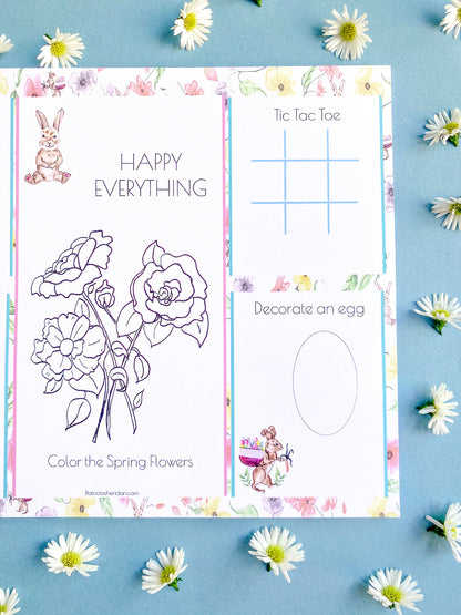 Easter Kids Coloring Placemats - 25 sheets