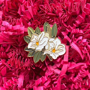 Magnolia Enamel Pin