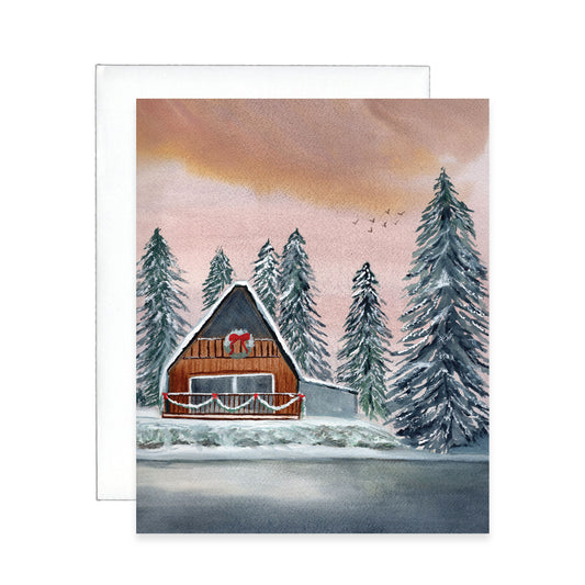 White Christmas Greeting Card