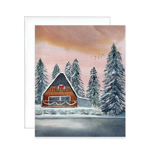 White Christmas Greeting Card