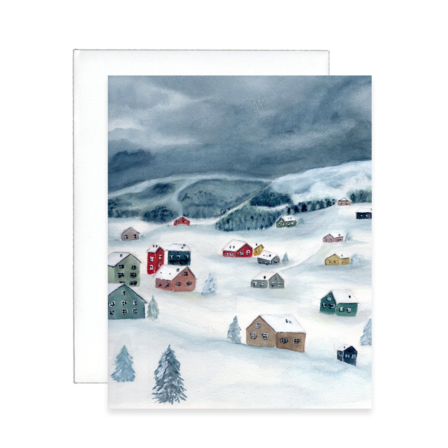 Winter City Greeting Card