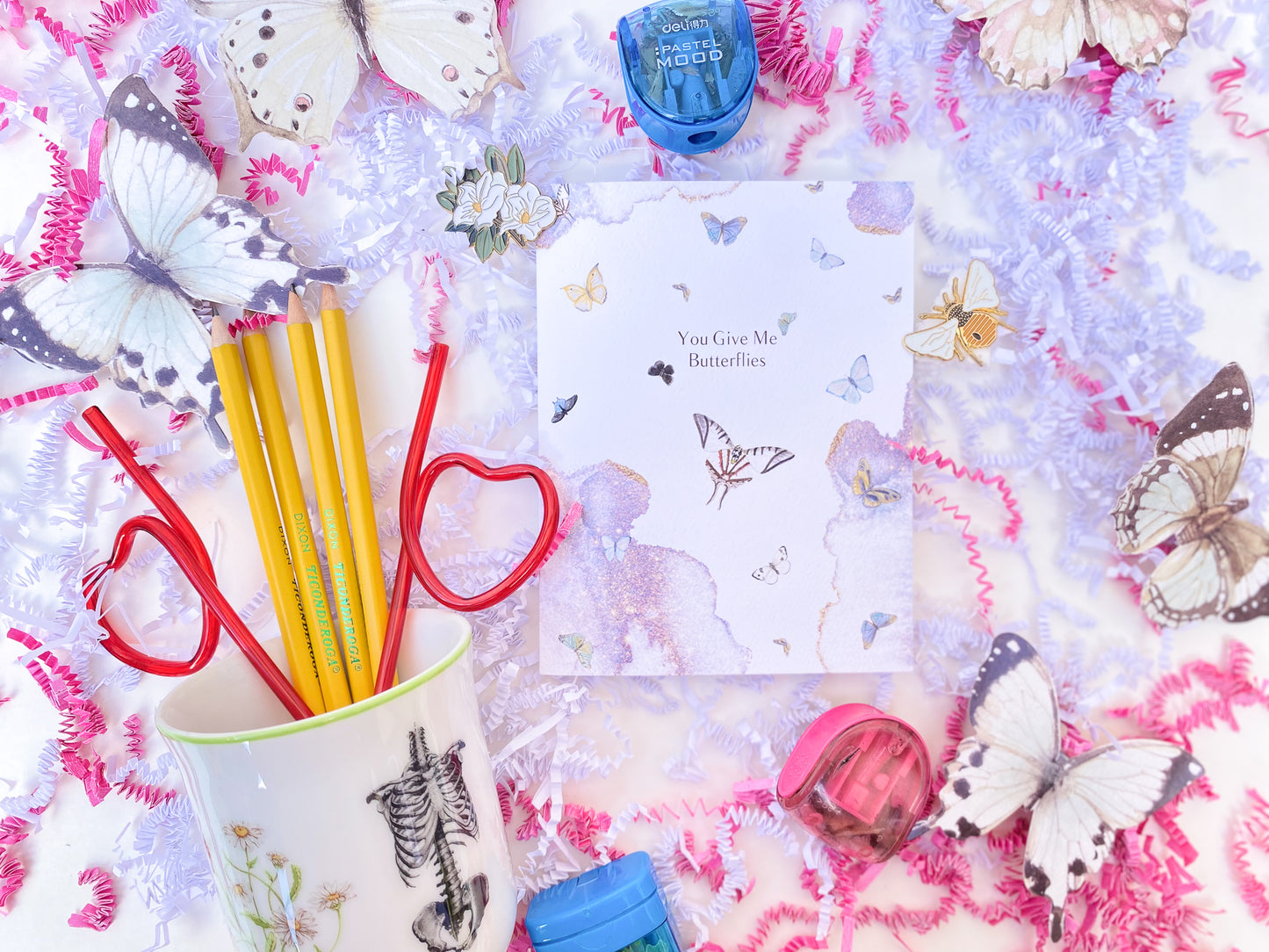 You Give Me Butterflies Greeting Card